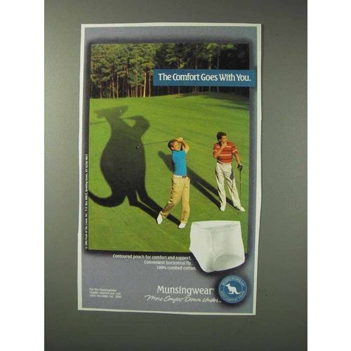 1993 Munsingwear Underwear Ad - Comfort Goes With You