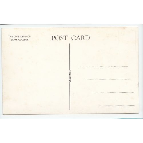The Civil Defence Staff College Sunningdale Berkshire Postcard