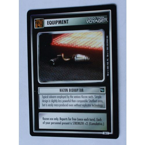 Star Trek CCG: Voyager # 36 Kazon Disruptor (A) 2001 decipher
