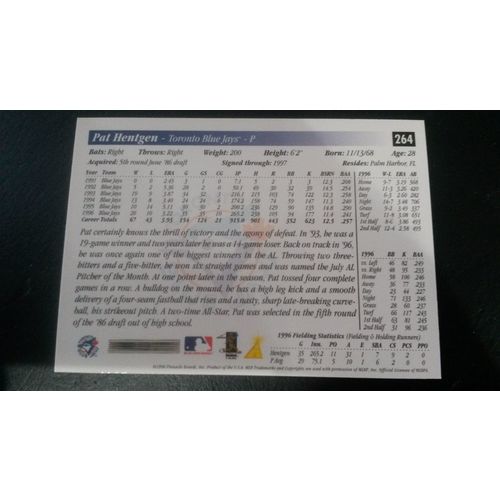 1997 Score Card # 264 Pat Hentgen Near Mint (7) Toronto Blue Jays