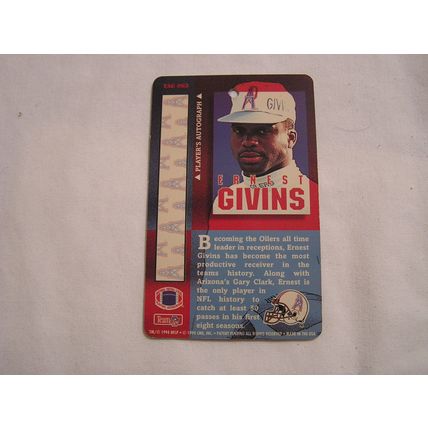 Ernest Givins 1994 Pro Tag NO. TAG 063