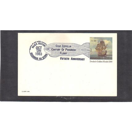 Event 50th Graf Zeppelin UX86 19c Golden Hinde (No Cachet-U/A) CV03754