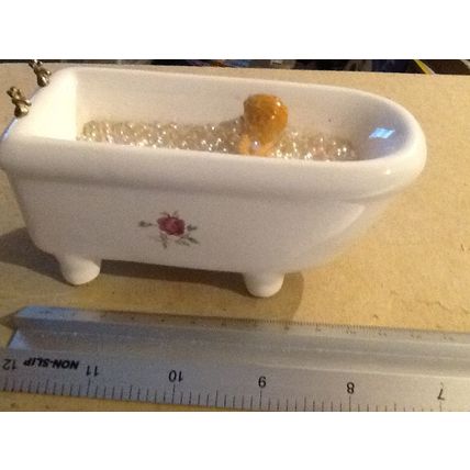 Baby in a Bubble Bath 1:12th scale miniature