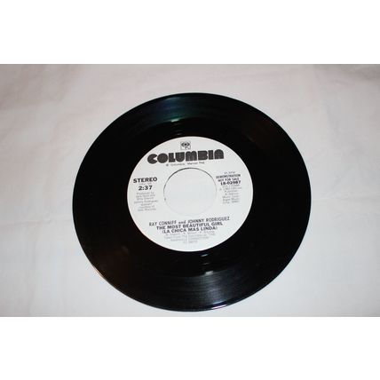 Ray Conniff and Johnny Rodriguez Promo 45-THE MOST BEAUTIFUL GIRL(LA CHICA MAS L