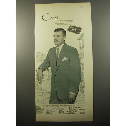 1950 Lebow Clothes Capri Suit Advertisement