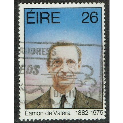 Ireland 1982 Birth Centenary of Eamonn de Valera 26p Multicoloured SG529 GU