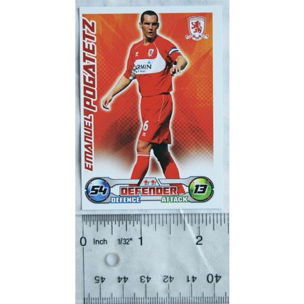 2008/09 Topps Match Attax Trading Card - Emanuel Pogatetz, Middlesbrough FC