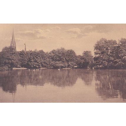 Leipzig Johannaparkteich Antique German Postcard