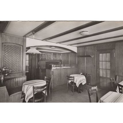 Tea Room Oester Adelboden Switzerland Cafe Old Real Photo Postcard