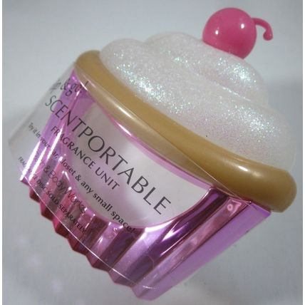 Bath & Body Works Scentportable Air Freshener Visor pink Clip Cupcake