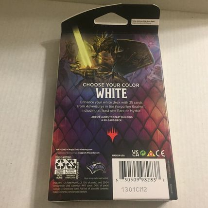 New Magic the Gathering Dungeons & Dragons Forgotten Realms White Theme 35 Cards