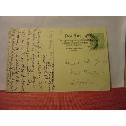 LACOCK ABBEY, WILTSHIRE antique postcard by Tomkins & Barrett, Swindon 1910 pm =