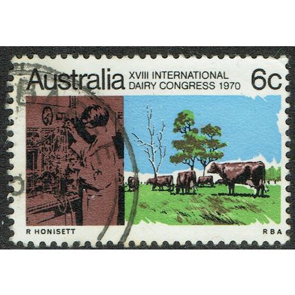 Australia 1970 International Dairy Congress 6c Multicoloured SG474 FU