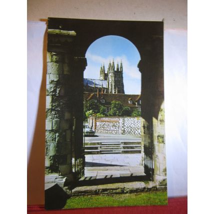 CANTERBURY CATHEDRAL, through King's School Archway. unused postcard PT 4512 =