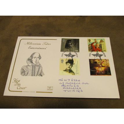 Cotswold 1999 GB FDC Cover - Millennium Tales - Entertainers