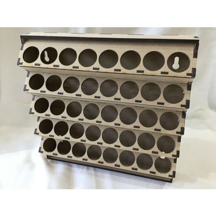 Wall Mounted Space Saving Paint Rack Cabinet