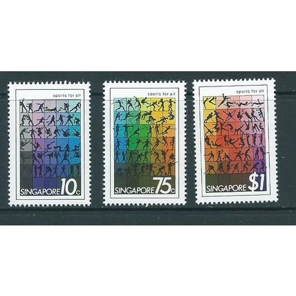singapore malaya malaysia stamps mnh set sg4 sg 404 sports for all
