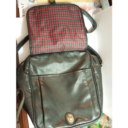 Vintage Black Leather Handbag w/Strap Central Valley Golf Club