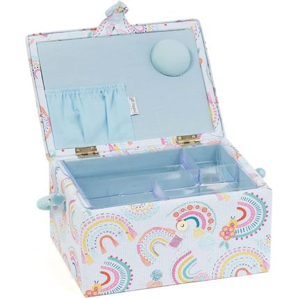 HobbyGift Medium Sewing Box - Rainbow - Crafts Sewing Storage