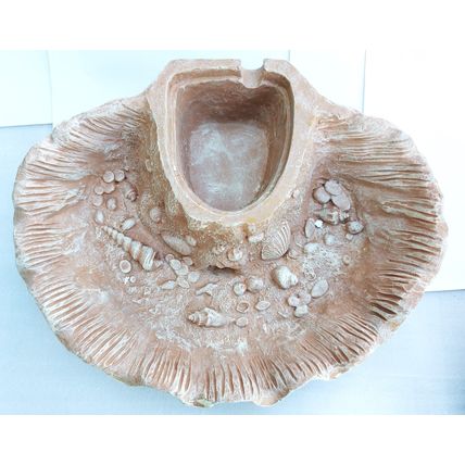 NEW MERMAID & SEASHELL INDOOR TABLE-TOP POLYRESIN WATER FOUNTAIN - 10 1/2 " TALL