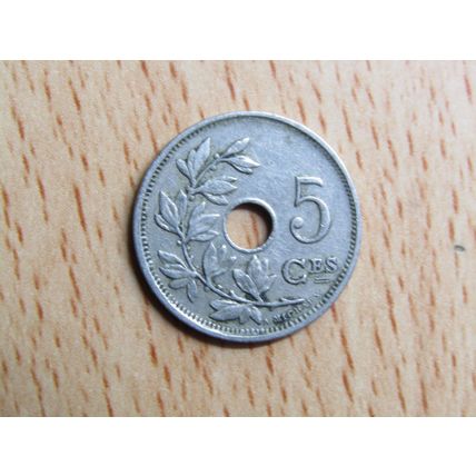 Belgium 1923 5 Centime Belgique (French Text) Coin
