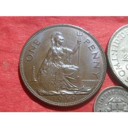 1939 George VI coins.