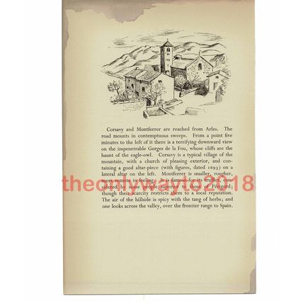 Montferrer, Catalan France, Book Illustration (Print), 1939