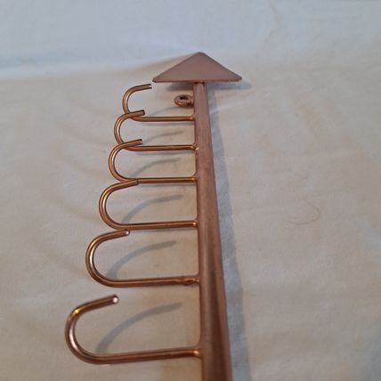 Brass ARROW WALL HOOK 6 Hook Metal Coat Towel Key Door Hanger