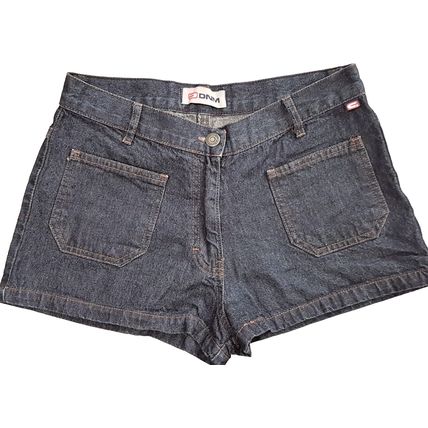 DNM Blue Denim Zip Cotton Shorts 8 UK