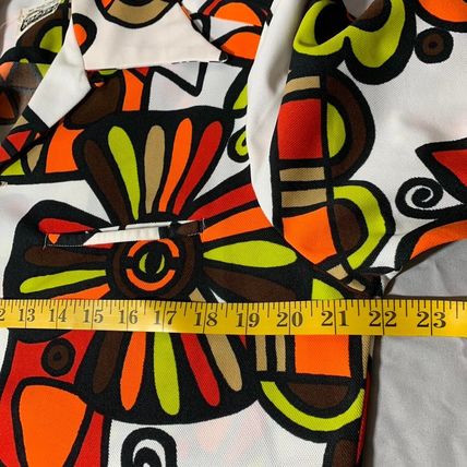 RARE Vintage Napili Hawaiian Psychedelic Print No Iron Button Down Shirt Sz. ?