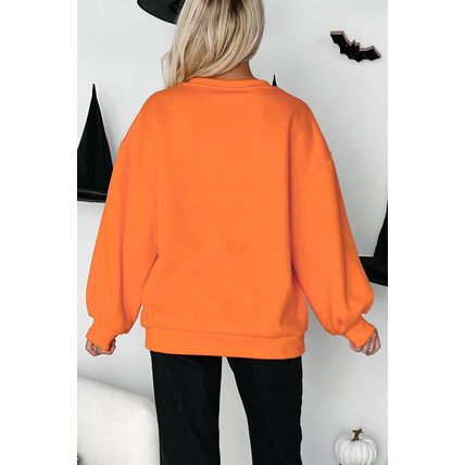 Carrot Dancing Critters Sequin Halloween Crewneck Sweatshirt