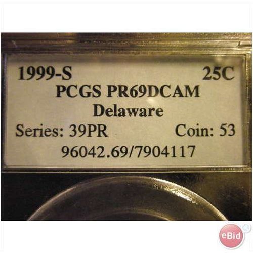 1999-S Delaware PCGS PR-69 DCAM (FREE SHIPPING)