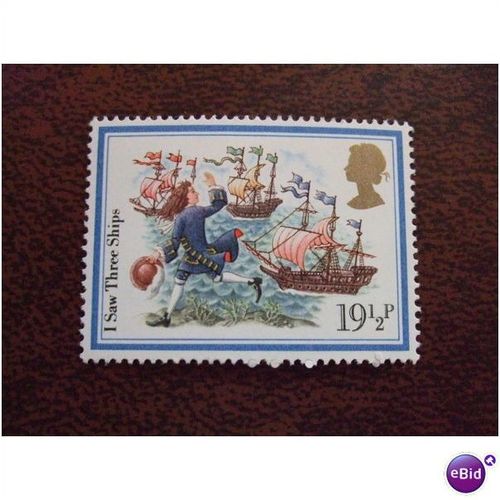1982 GB Christmas I saw Three Ships carol unused mint stamp SG1204