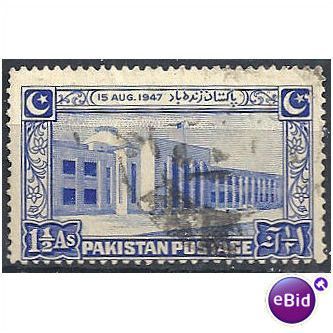 Pakistan 1948 SG20 1a Ultramrine INDEPENDENCE Fine Used .