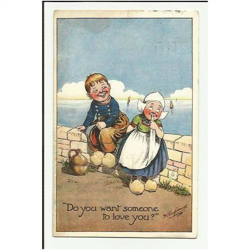 TUCK OILETTE Postcard 8475 "Double Dutch" - Do You Want Someone To Love You