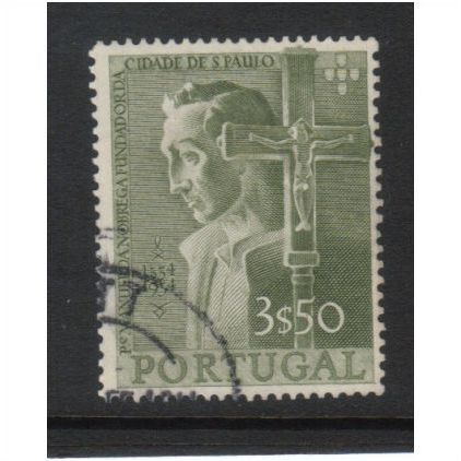PORTUGAL 1954 400th ANNIV SAO PAULO 3.50e USED