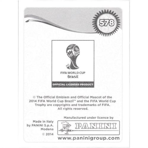 2014 Panini World Cup Soccer Stickers - #578 - Eden Hazard