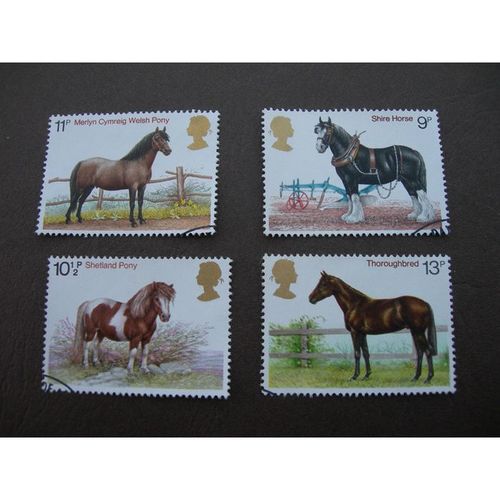 Great Britain 1978 Horses Pony Used SG 1063-1066 Sc 839-842 postage stamp