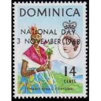 Dominica 1968 National Day 14c Traditional Costume Unmounted Mint NM SG235 stamp