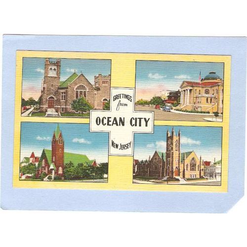 New Jersey Ocean City Greetings From Ocean City 4 Views~560