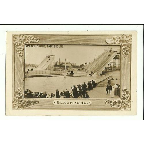 Lancashire BLACKPOOL PLEASURE BEACH Water Chute Postcard by Maxwell (327)