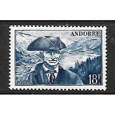 ANDORRA ( FRENCH ) 1944 18F BLUE COUNCILLOR JAUME BONELL SG F134 M /MINT