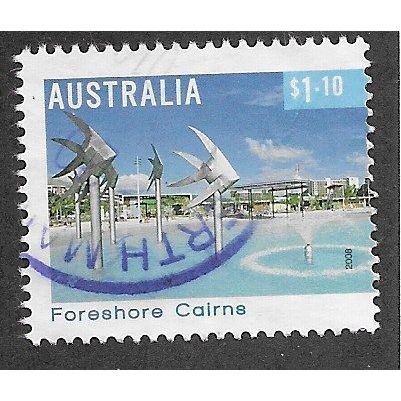 AUS 2008 $1.10 'TOURIST PRECINCTS -FORESHORE CAIRNS' FINE USED (EBID67-985)