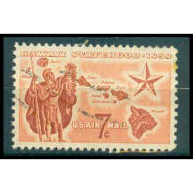 Used C55 7c Hawaii Statehood Fine WA0623