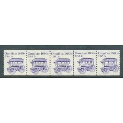 1897 1c Omnibus Fine MNH Dry Gum PNC 1/5 G0147