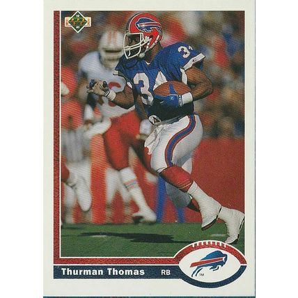 THURMAN THOMAS 1991 UPPER DECK # 356