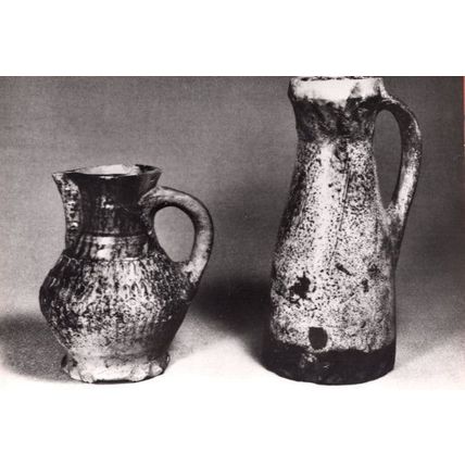 14th Century London Medieval Jugs Real Photo Postcard