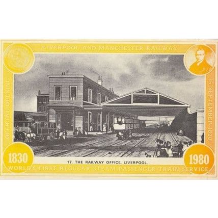 The Railway Ticket Office Liverpool Train Station Postcard
