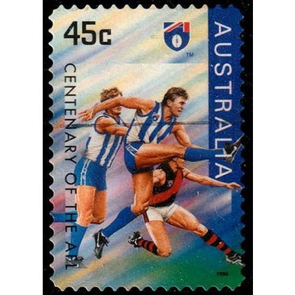 Australia 1996 AFL North Melbourne 45c Used Stamp