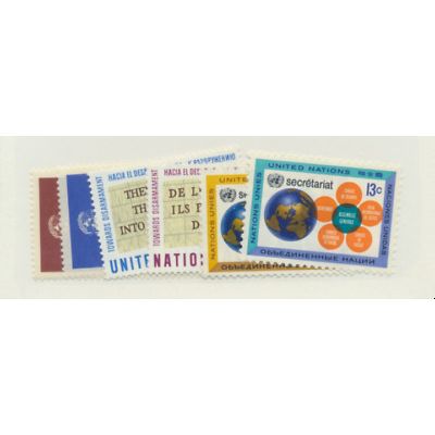 United Nations (NY) Stamps Scott #175 to 178 and 181 to 182 From 1967, MNH